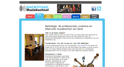 Desktop Screenshot of muziekschoolbackstage.nl